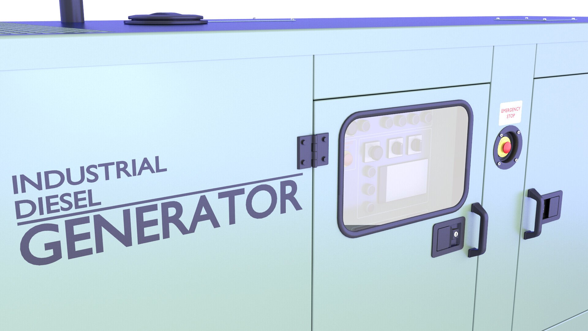 Industrial Electric Power Diesel Generator 14 3D Model - TurboSquid 1980029