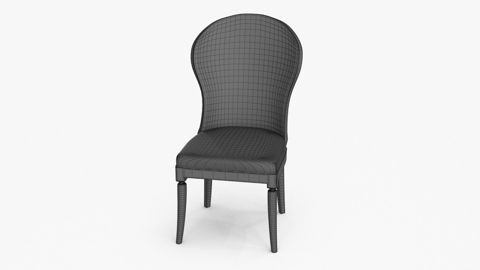 3D Side Chair Model - TurboSquid 2203205