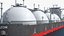 LNG Import Terminal with Gas Carrier Ship 3D model