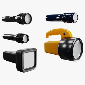 05 models of Flashlight 3D model