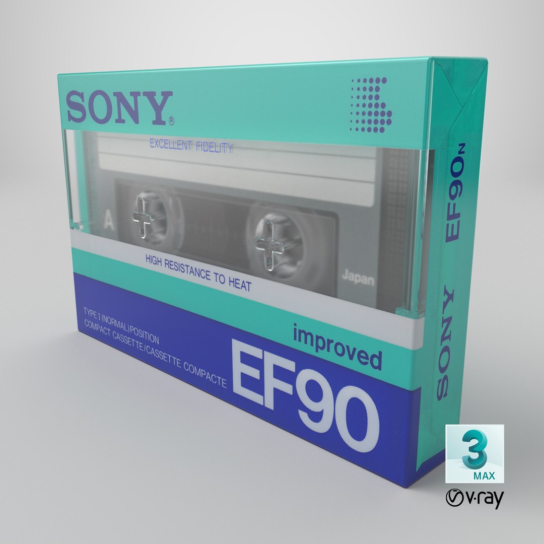 3D Cassette Tape - SONY EF90 1986-1987 EUR https://p.turbosquid.com/ts-thumb/OV/alZBkP/J2/stemcell_max_vray_render/png/1768758939/1920x1080/fit_q87/21b6bdce85c59909bb40dfe3629ef8ff8e649aec/stemcell_max_vray_render.jpg