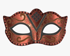 Carnival mask decorated with design