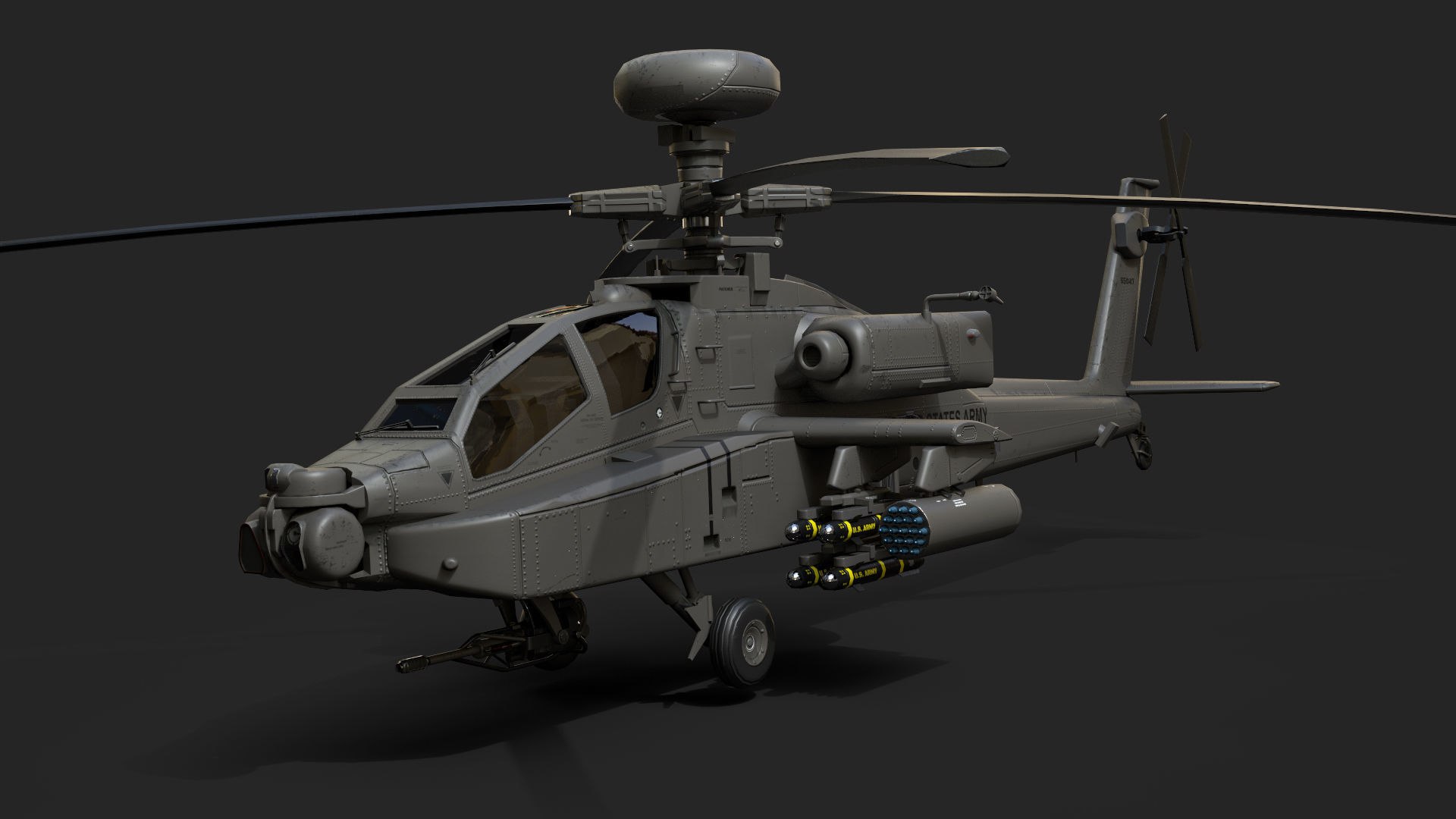 AH-64D Apache 3D Model - TurboSquid 2053302