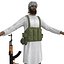 mujahideen rigged 3d model