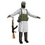 mujahideen rigged 3d model