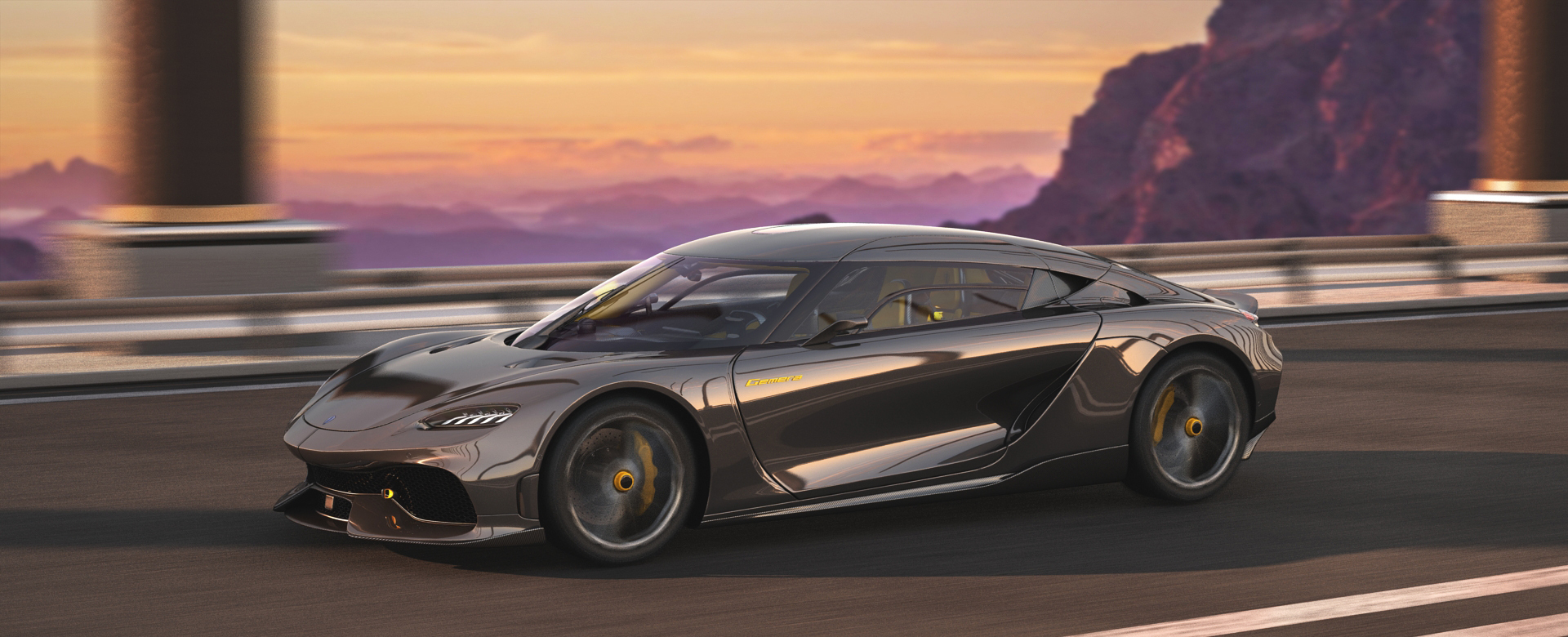 Modèle Réduit Koenigsegg Gemera 2021 Gris - Échelle 1:43 Par Solido - Réf. S4313701
