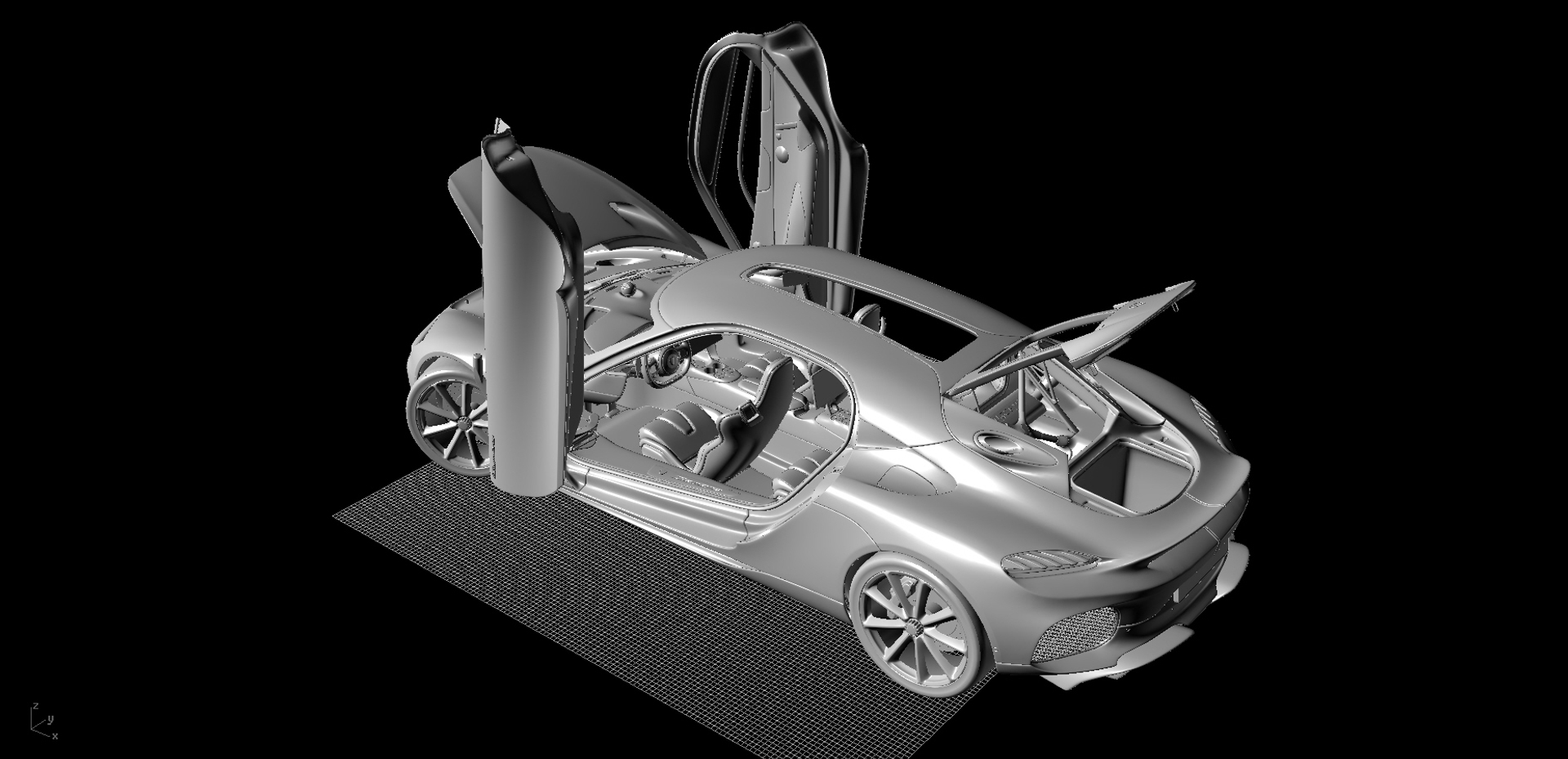 Modèle Réduit Koenigsegg Gemera 2021 Gris 1:43 Par Solido - Métal, Neuf Sous Boîte