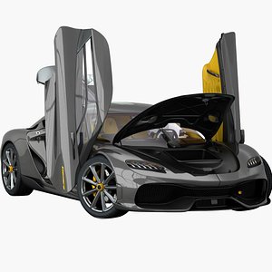 Koenigsegg Gemera 2021 Opening doors and trunks