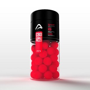 3D bottle pills gummies