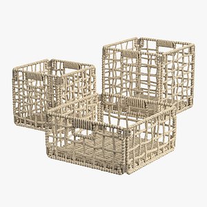 3D Janice natural fiber baskets RendezVousDeco