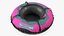 Trineo tubular para nieve rosa