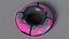 Trineo tubular para nieve rosa