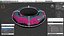 Trineo tubular para nieve rosa