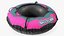 Trineo tubular para nieve rosa