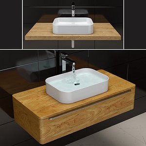 sink ravak ceramic slim 3D model
