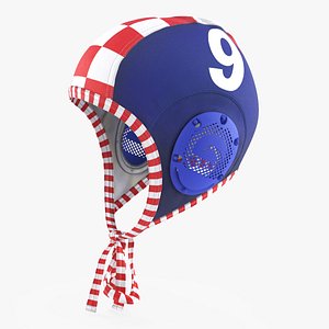 3D Water polo cap Red