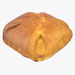 Cottage Cheese Bun 3D model