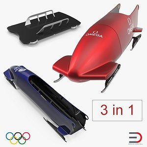 3D olympic sleds model