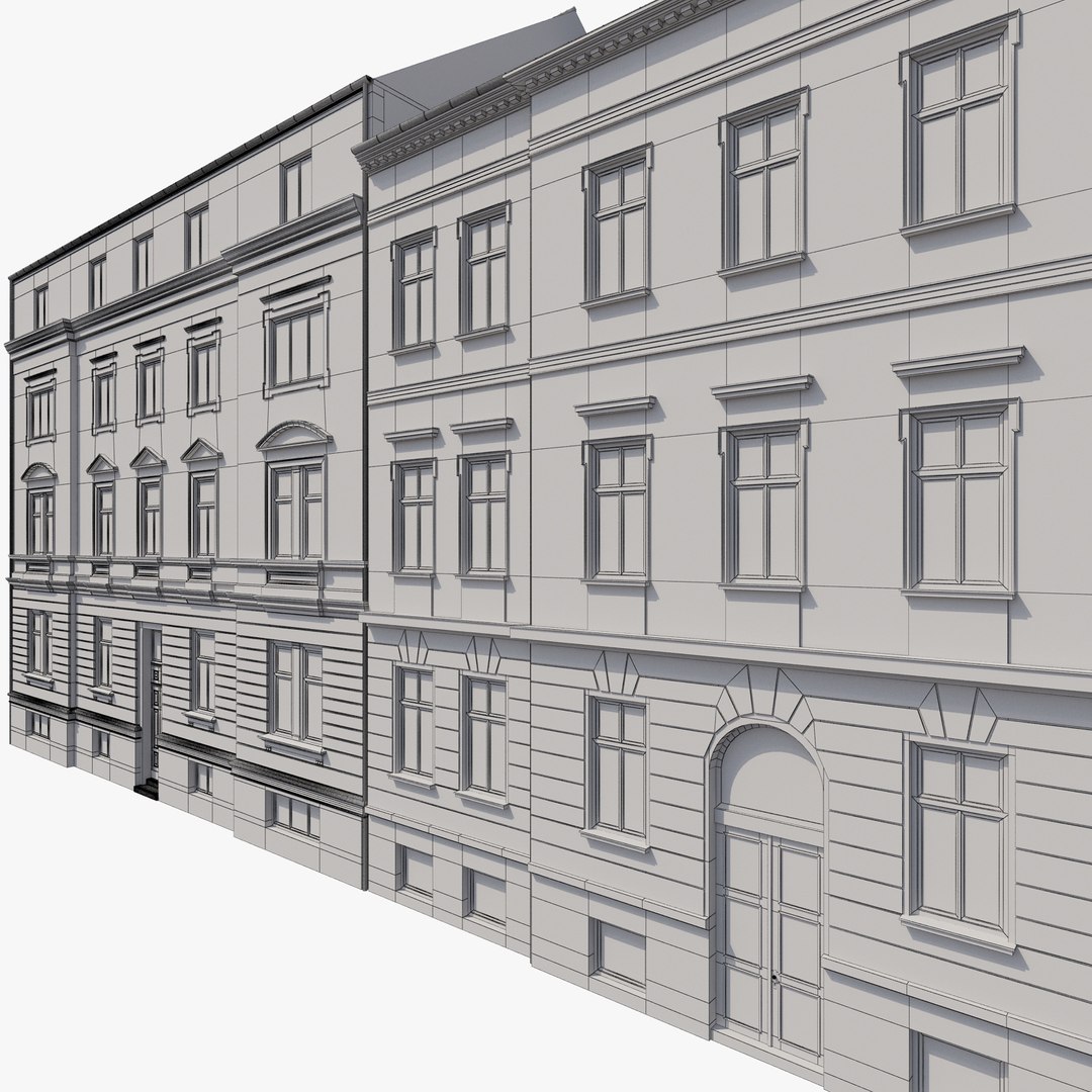 European Building Facades 3d Max