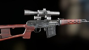 SVD Sniper Rifle 3D model