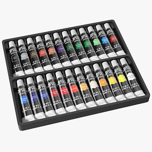 Watercolor Paint Set for Kids Fur 3D Model $29 - .max - Free3D