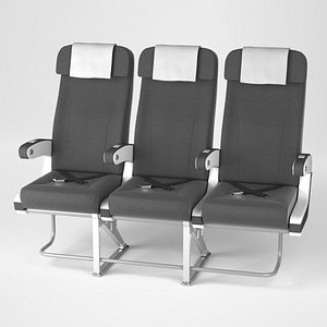 airplane chair v4 3D model