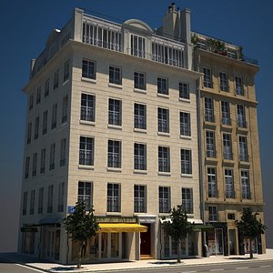 3ds max apartment buildings hd 01