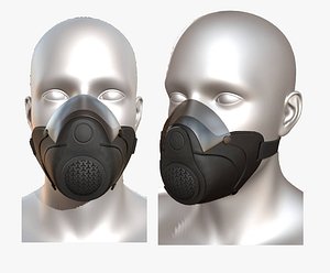 gas mask 3D model