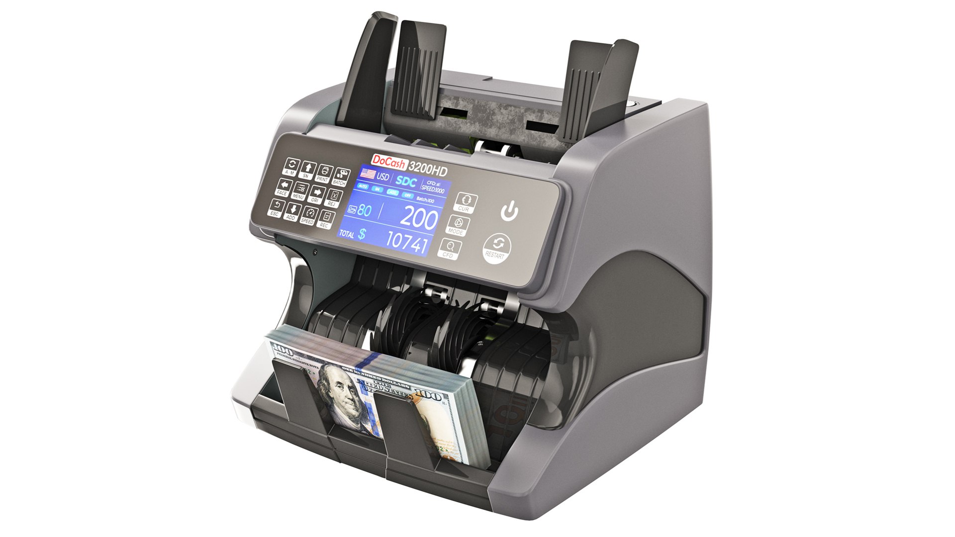 3D Banknote Counter Docash 3200 HD - TurboSquid 2205111