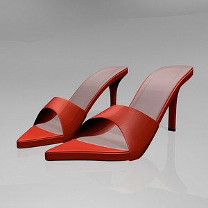 Pointy-Toe High-Heel Slide Sandals 01