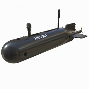 3D Unmanned Underwater Vehicle model