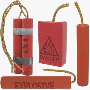 tnt dynamite explosive 3D model