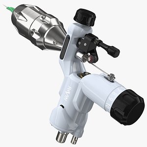 Dragonhawk Raven Rotary Tattoo Machine Gray Rigged