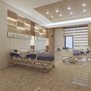 3D Hospital Bed