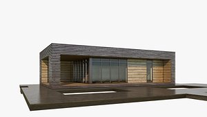 3D small tech house exterior model