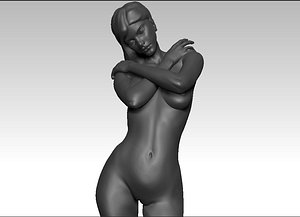 3d model female figurine