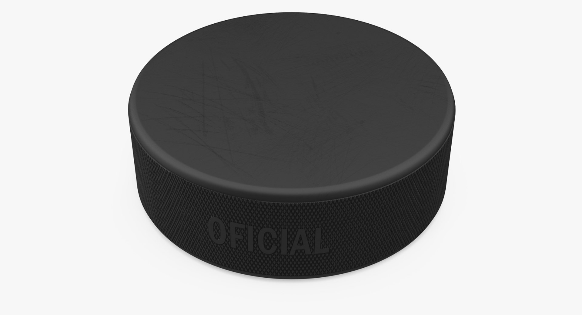 Classic Ice Hockey Puck 3D model preview