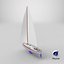 Sailing Yacht Low-poly PBR