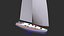 Sailing Yacht Low-poly PBR