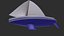 Sailing Yacht Low-poly PBR