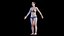 Female Anatomy Body Skeleton and Ligaments Systems