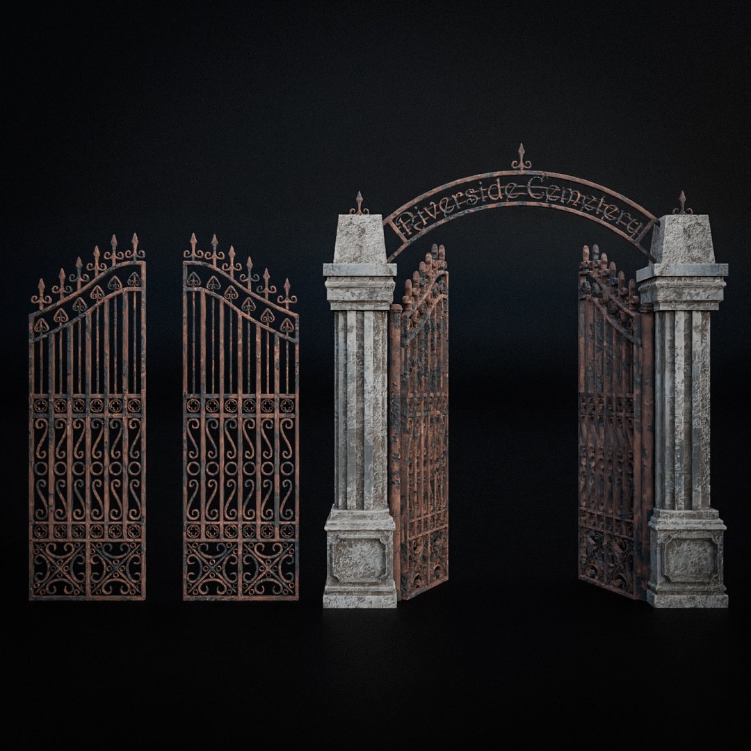 3D GOTHIC CEMETERY ASSET PACK Model - TurboSquid 2442997