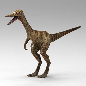 3D model compsognathus dinosaur run pose - TurboSquid 1284707