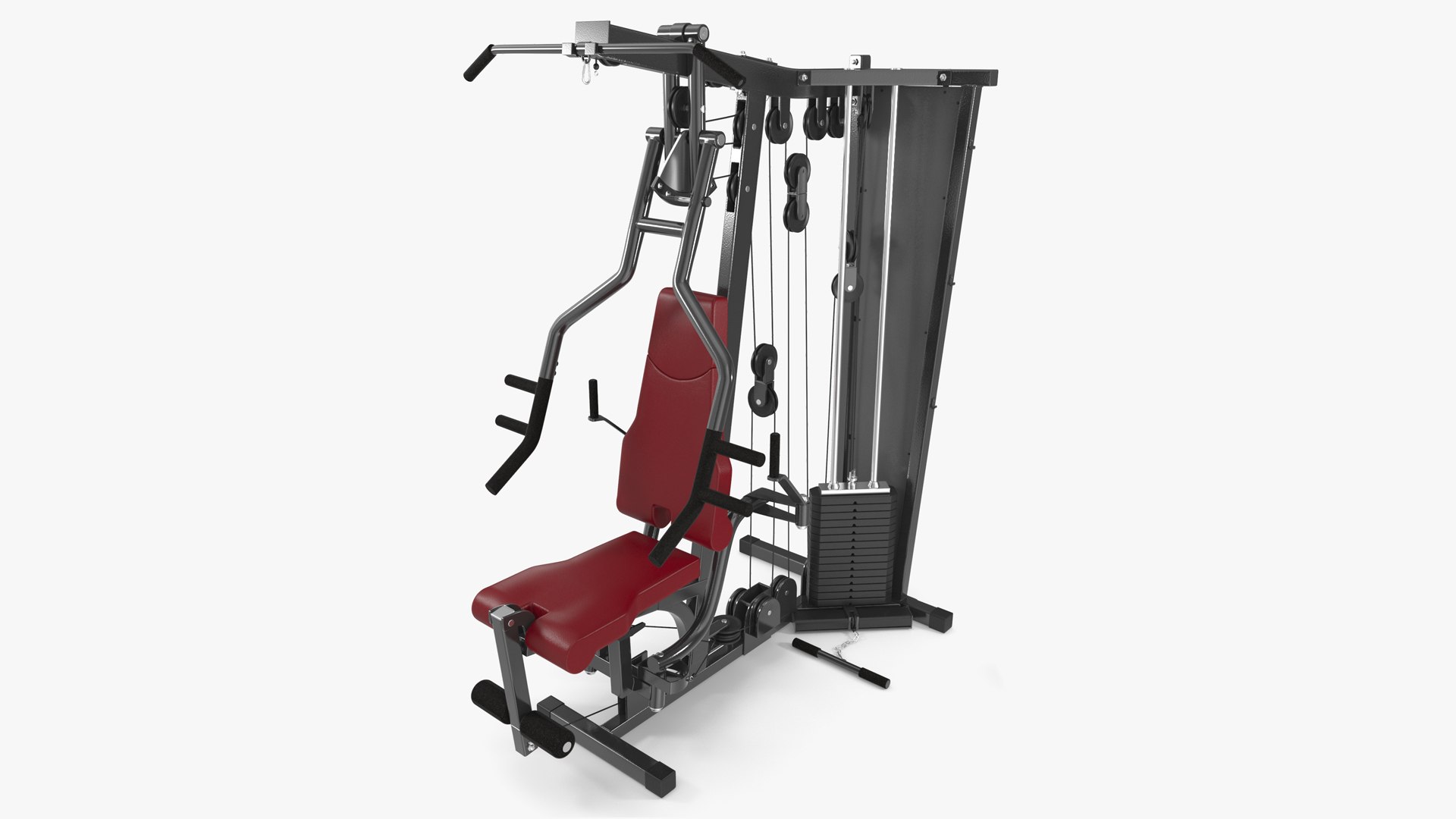 Multi Fitness Equipment Home Gym 3D model preview