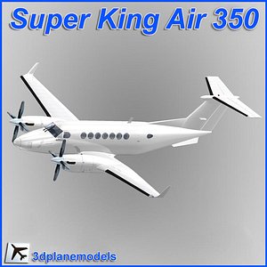 Beechcraft Super King Air B350 Generic white