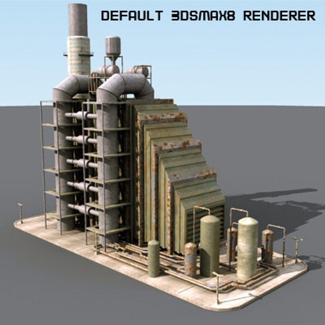 3d Model Industrial Structure