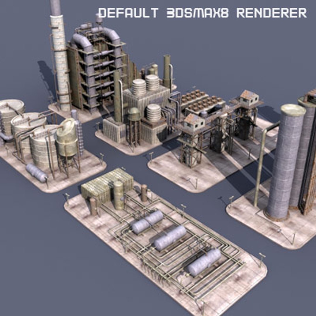 3d Model Industrial Structure