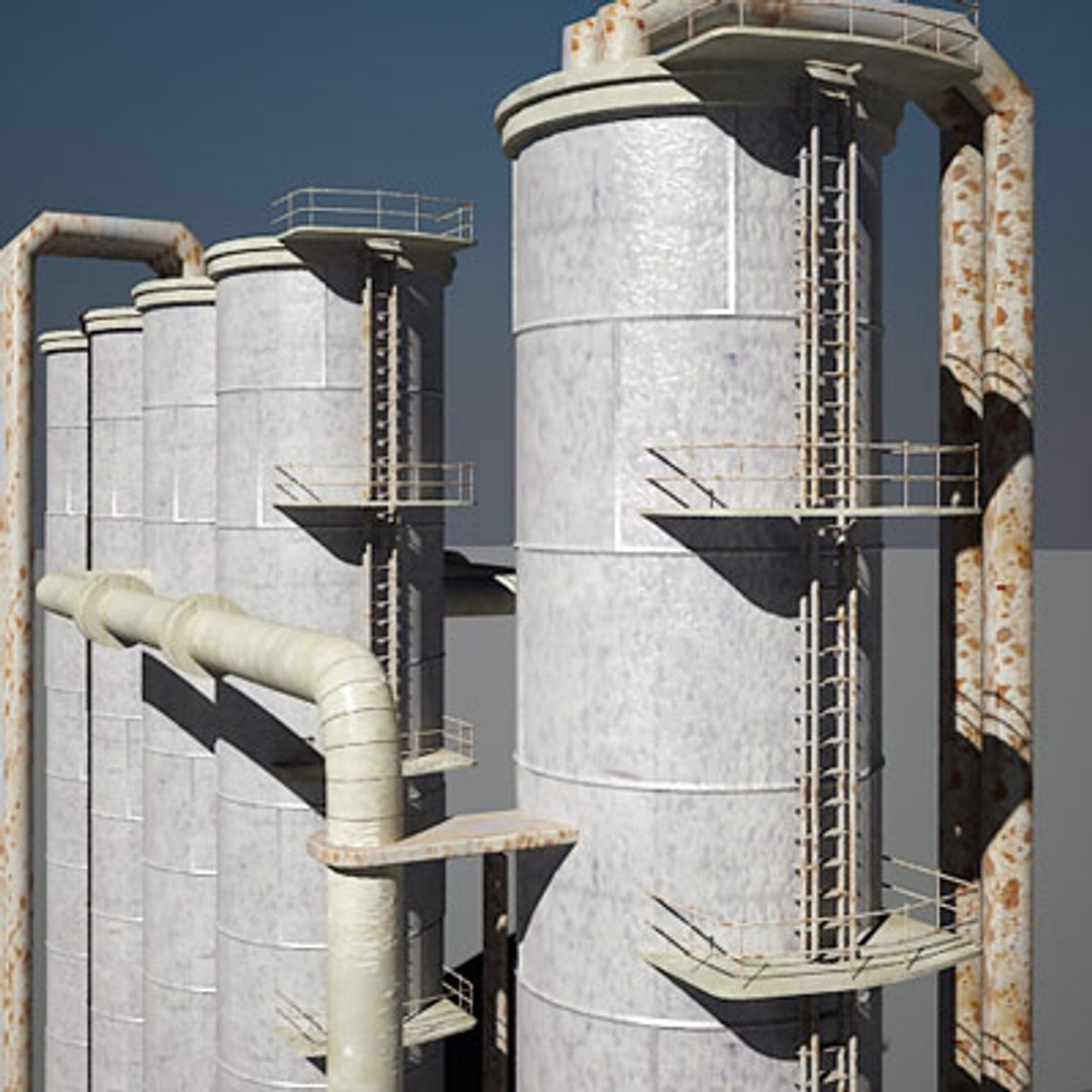 3d Model Industrial Structure