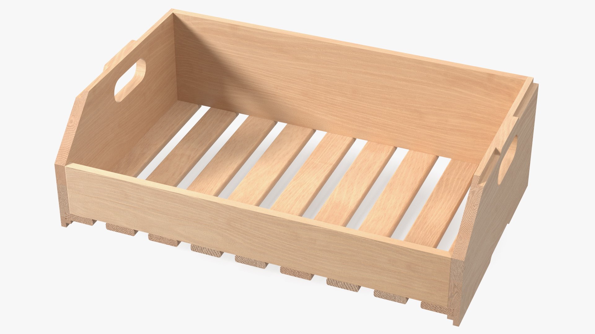 Beech Wood Fruit Rack 3D model preview