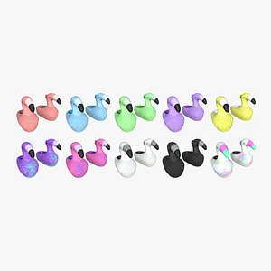 3D 10 Slippers C Flamingo Collection - Costume Character Design